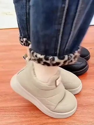 #妈妈鞋 #好穿不累脚 #加绒加厚 #冬季新款
