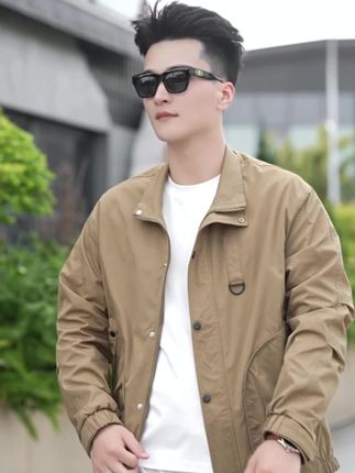秋季新款男士休闲夹克外套#男士穿搭 #夹克外套 #男装 #日常搭配