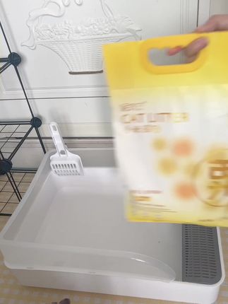 妮吖小米猫砂天然植物酵素小苏打颗粒分解难闻尿氨味 真小米大米成分猫砂更安心细小颗粒-还原沙漠奔跑脚感