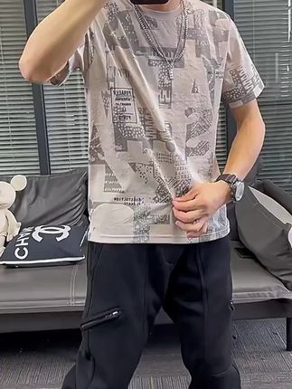 夏季薄款透气男士短袖t恤