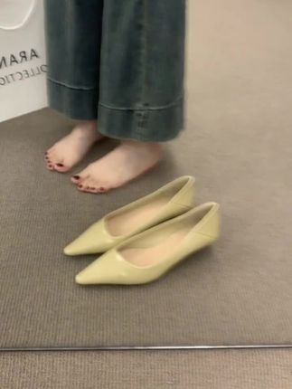 小猫跟尖头单鞋女法式气质仙女风春夏季时尚新款通勤晚晚鞋