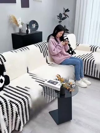 2025北欧风毛绒沙发盖布巾新款沙发套罩秋冬沙发毯四季通用沙发垫