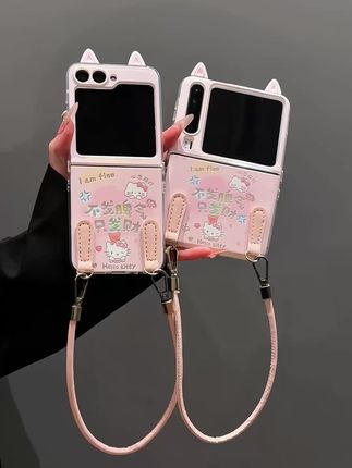 不发脾气只发财!好喜欢这个粉嘟嘟的立体猫耳kitty猫壳壳呀~#华为PURAX #折叠屏手机壳 #3C好物推荐 #可爱到爆炸
