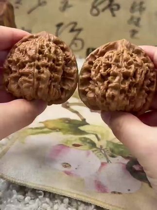 正宗文玩核桃手捻高端小物件龙纹官帽机刷把玩手持稀有冷门文玩核桃精品