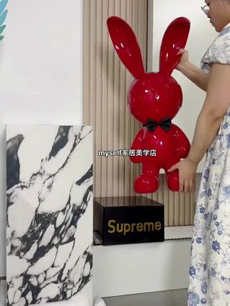 新家电视柜不知道摆什么?这款兔子存钱罐,高级大气上档次!