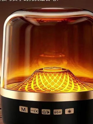 闪成品牌2025琉璃炫彩氛围灯无线蓝牙音箱家用桌面音响