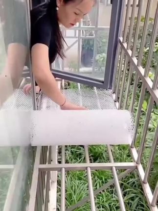 给阳台装上这个防护网 晾晒东西再也不怕掉落了#好物分享