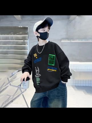 男孩儿童秋季卫衣,休闲,舒适不挑身材