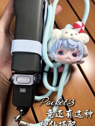 pocket3滤镜翻盖保护盖伸缩挂绳pocket3配件pocket3口袋相机镜头云台保护盖