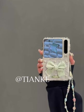 华为purax透明水波纹满屏碎花格子蝴蝶结