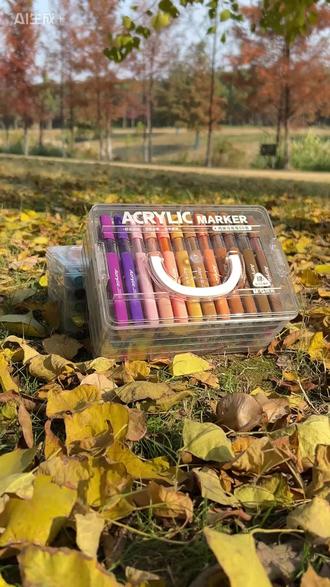 学生手抄报画画美术专用彩色三角杆儿童便携