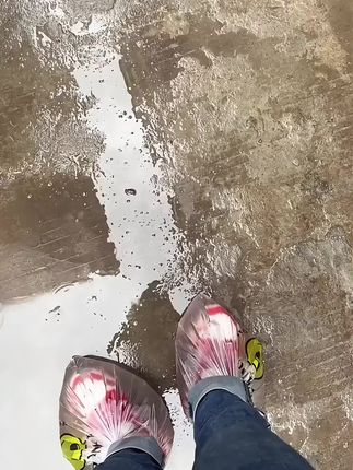 一次性雨鞋鞋套下雨天防滑高筒加厚长脚耐磨靴套防水户外防雨漂流防水鞋套加厚款