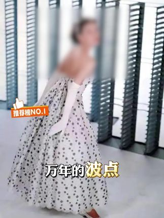 小个子穿搭小心机:黑白波点耳环,复古精致不压身高!#小众高级感耳环