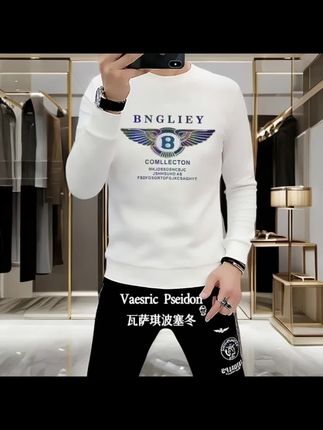 Vaesric Poseidon/瓦萨琪波塞冬轻奢卫衣男秋冬新款休闲保暖长袖修身