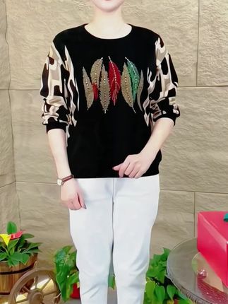 十九块九包邮2025年秋季新款长袖女装 大码女装 妈妈装