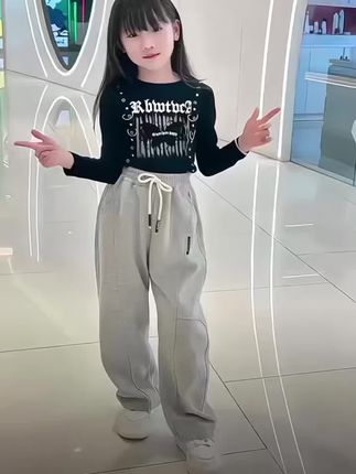 女童秋季休闲运动裤