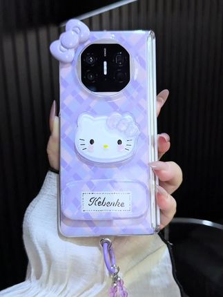 听说 紫色很有韵味~格纹紫色Kitty猫,谁能不爱啊 #华为matex6 #华为matex5 #手机壳 #华为matex3 #夏日必备