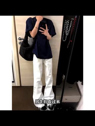 长裤立体剪裁美式休闲风男牛仔裤裤子ins韩版宽松