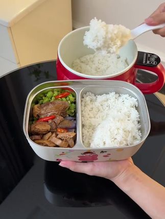 便当盒304不锈钢学生食堂带饭盒微波炉加热上班族大容量密封餐盘