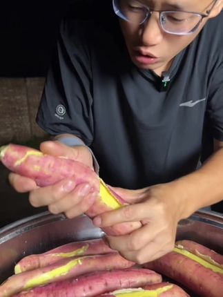 老人小孩都爱吃的陕西临潼板栗红薯,好吃到停不下来!