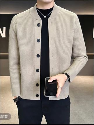 #秋冬#立领#针织开衫#外套#毛衣#亨利领#针织衫
