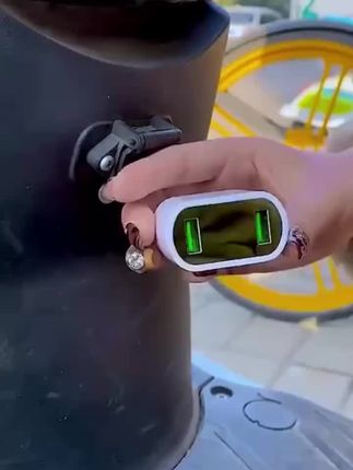 电动车三轮车手机充电器转换头