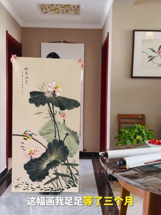 一杆毛笔,一碗清水,一碟厚墨,一张宣纸,气象万千 #手绘 #国画 #翻翻我家的文玩好东西 #水墨 #作品