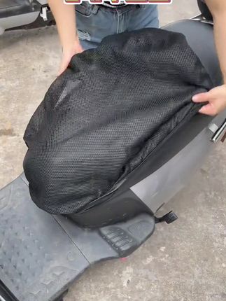 电动车座套摩托车坐垫网套防水防晒坐套通用隔热透气电瓶车坐垫套#座套 #电动车 #电瓶车 #电动车坐垫保护套
