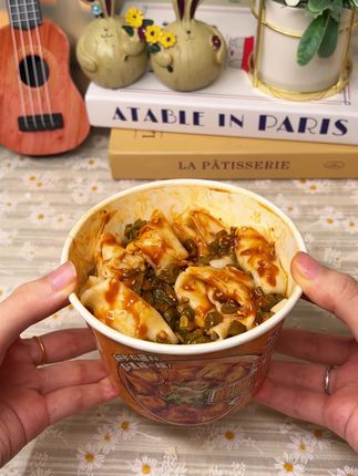 顾大嫂【全新升级】有肉早餐宵夜冲泡5分钟非油炸即食干拌馄饨6桶