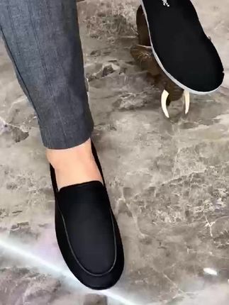 别再穿老土的皮鞋了!试试这款休闲磨脚一脚蹬,舒适透气