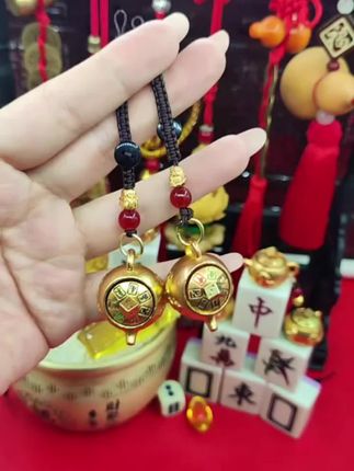 把把壶转转钥匙扣马上胡十二生肖挂件小茶壶解压手把件钥匙扣