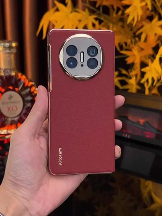 【新款双中轴全包保护】适用华为matex6手机壳磁吸翻盖皮套x3防摔x3