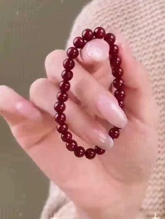 2025年男女款朱砂素圈手串 中国红,吉祥色,手腕上的吉祥如意,送礼收藏两相宜,赶快跟家人朋友安排一串吧