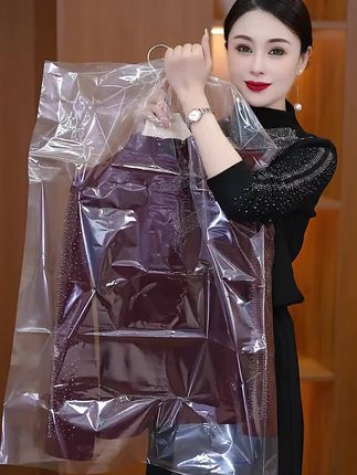 烫钻德绒半高领薄绒秋冬新款宽松长袖中老年妈妈装打底上衣