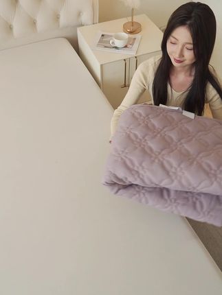 想要床垫一直干净 这款床垫保护罩羊毛床笠快来试试吧 #家纺床上用品 #床笠床罩 #面料柔软舒适 #柔软亲肤 #床笠