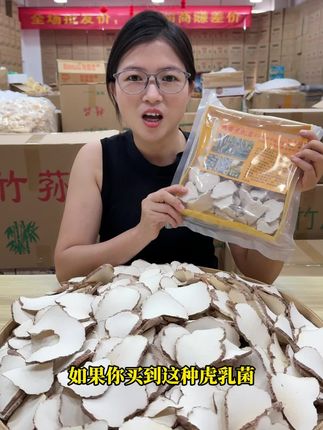 精选大片虎乳菌马来虎奶菌 搭海底椰雪梨干玉竹白茅根煲汤