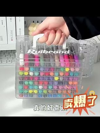超高性价比可视墨量直液式丙烯马克笔覆盖力超牛可叠色不透纸不晕染美术老师推荐