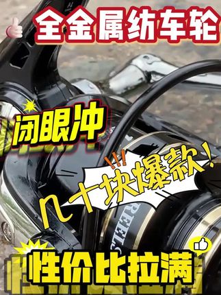 纺车轮全金属远投专用路亚渔轮正品钓鱼轮子海竿海杆矶钓鱼轮大全