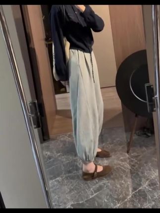 秋季新款显瘦九分休闲裤,舒适百搭!