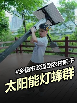 安装简单便捷!阴天雨天都不怕! #太阳能家用照明灯  #灯具 #路灯 #乡村照明 #庭院灯