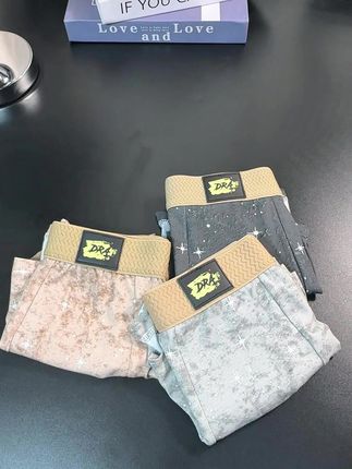 新款男士内裤棉质平角底裤衩男生个性亲肤透气中腰星星四角短裤