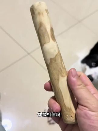 我也是第一次买这种咖啡木磨牙棒,没想到小狗这么喜欢!
