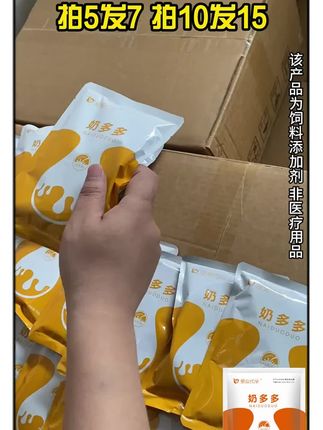 母羊补充奶水就用奶多多,奶水哗哗流,小羊吃的香#母羊#孕畜#养羊#奶多多#母羊奶水不足