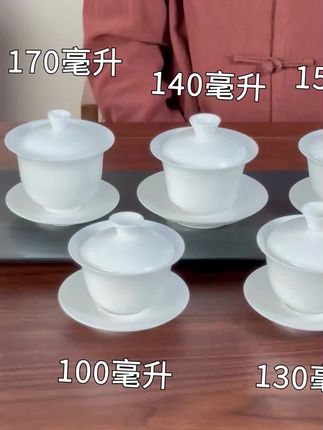 德化白瓷羊脂玉瓷茶具,精美大气,送礼自用佳品!