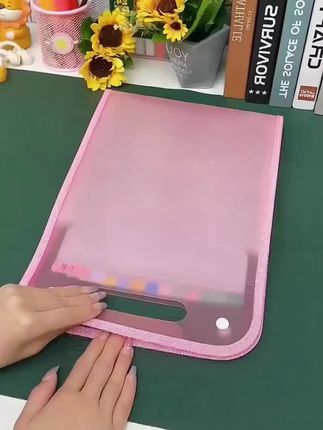 风琴试卷收纳袋手提式资料文件夹13层大容量小学生初中生补习袋#试卷收纳 #风琴包 #手提竖版书本袋#多层A4文件夹 #好物分享
