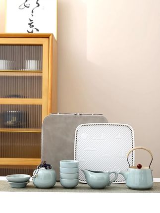 成功男人的选择,大气中式陶瓷茶壶,霸气有面子!