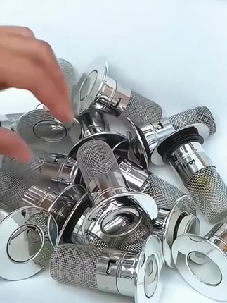 赶紧把家里洗手池的塞子换成这种 #弹跳过滤网 ,防臭防堵还很好清理。 #洗手盆弹跳芯 #好物推荐
