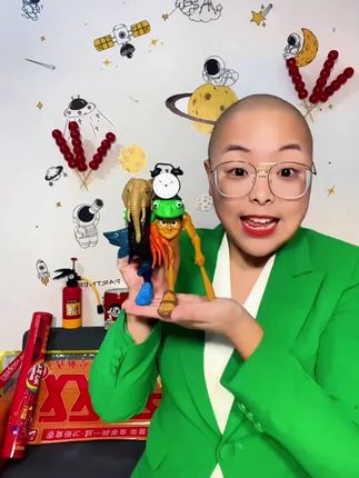 山海经儿童版手办融合怪男生桌面摆件山海经玩具模型小朋友玩具