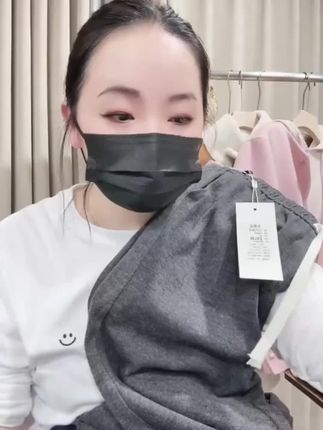 气质灰显腿长显瘦糯米阔腿裤