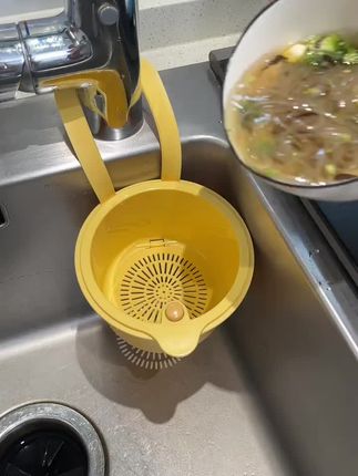 可挂式水槽沥水篮家用厨房水槽分离食物残渣过滤篮水果清洗滤水篮